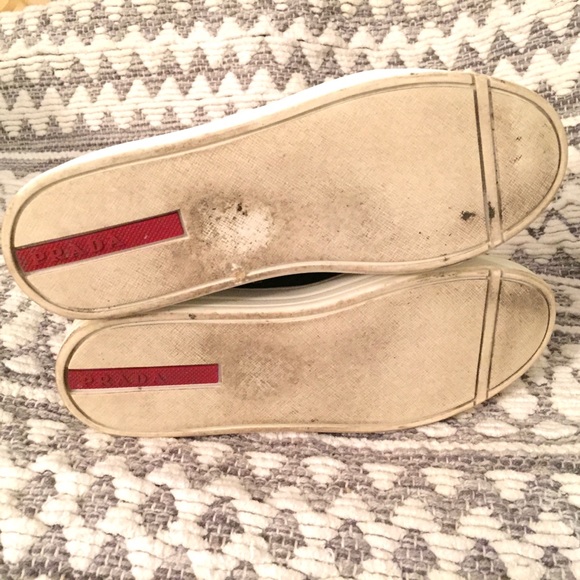 Prada grommet slip on sneaker 36.5 - Picture 5 of 5